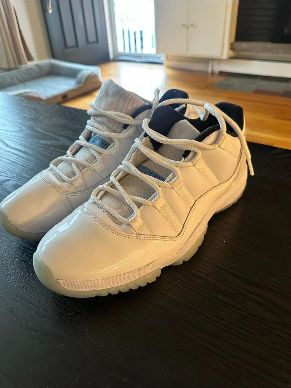 Jordan White and Black Low-Top Sneakers retro 11s size 13 men